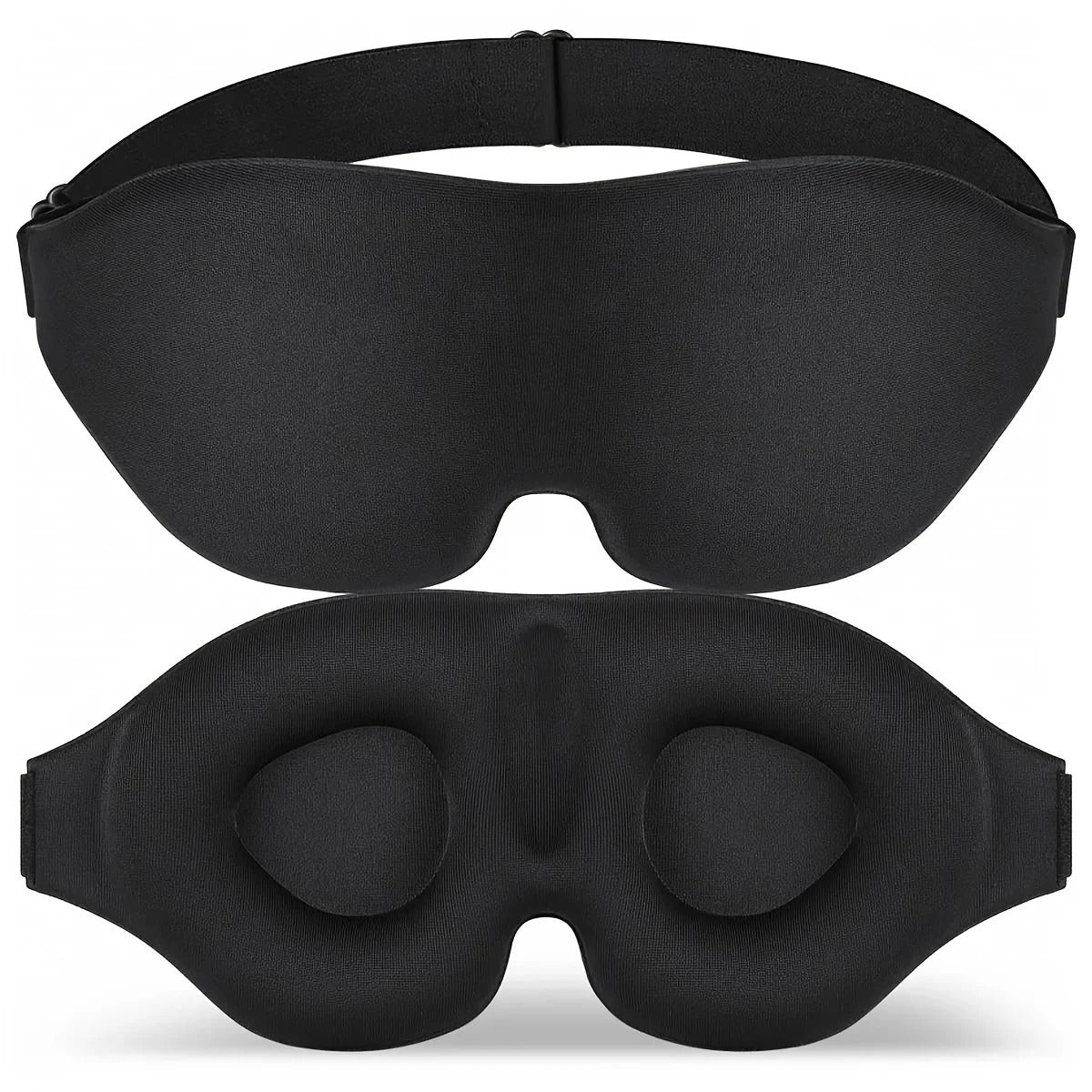 Masque de sommeil 3D Contour DreamSleepy, vue de face et de dos