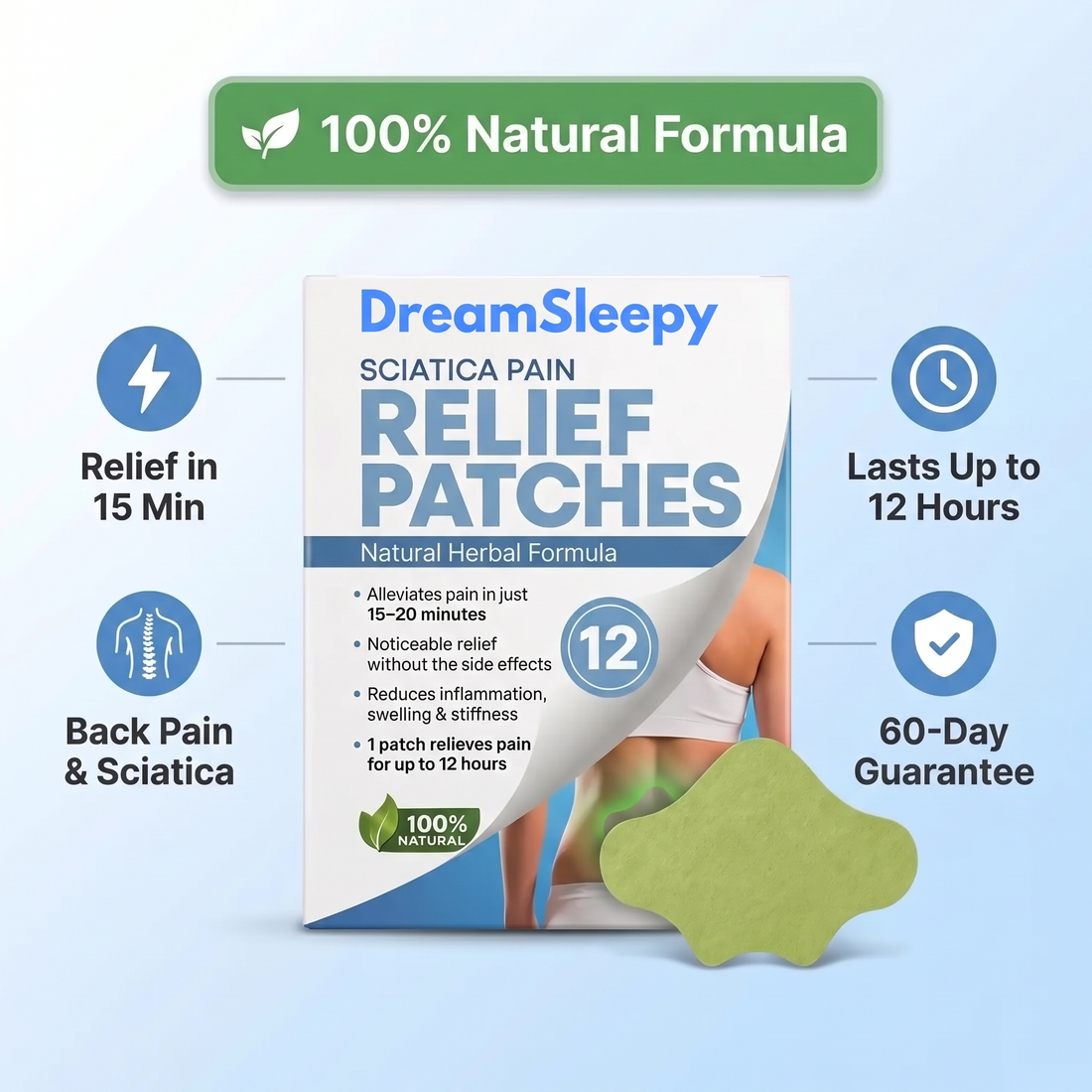 Sciatica Back Pain Relief Patches