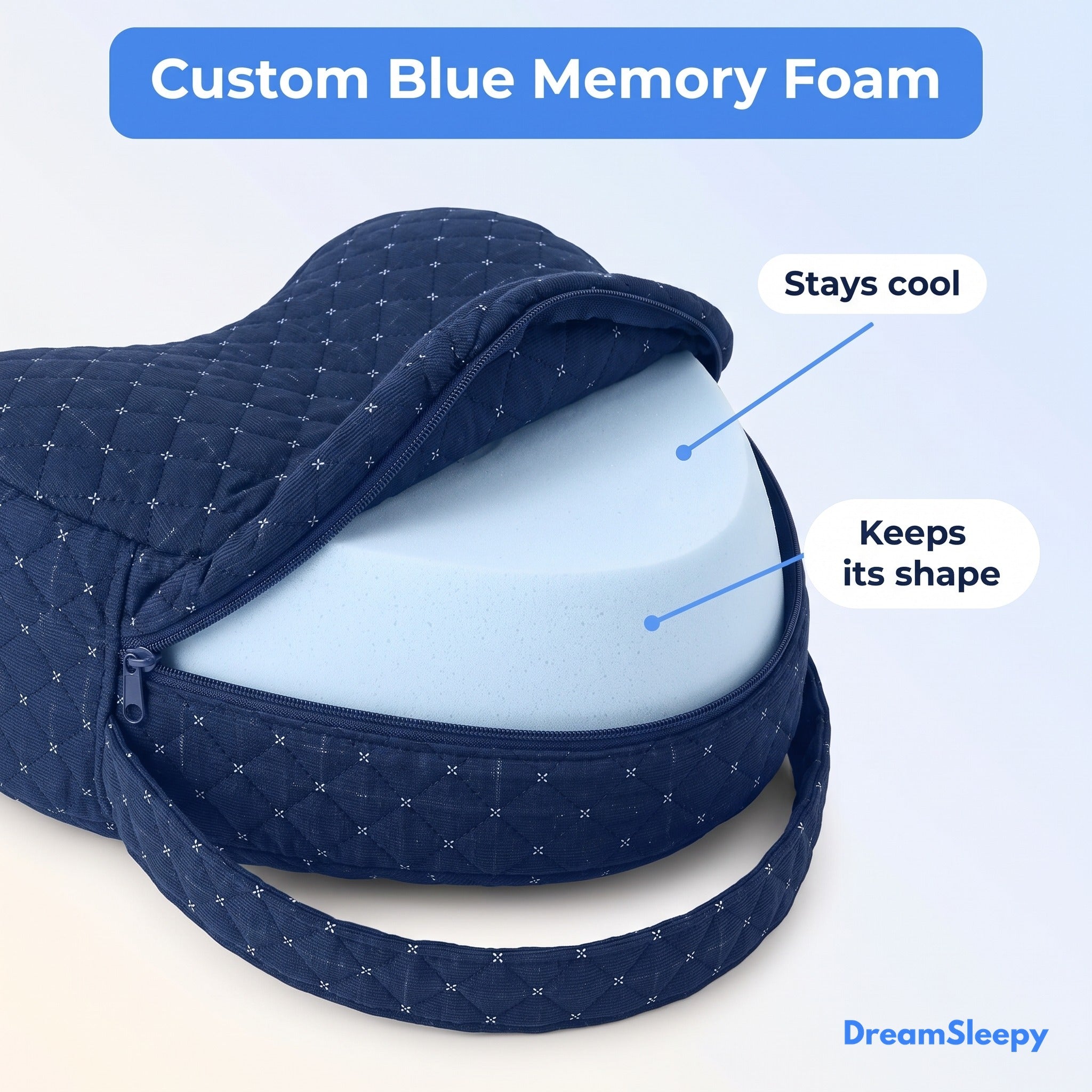 Total Rest Pack – blue memory foam core